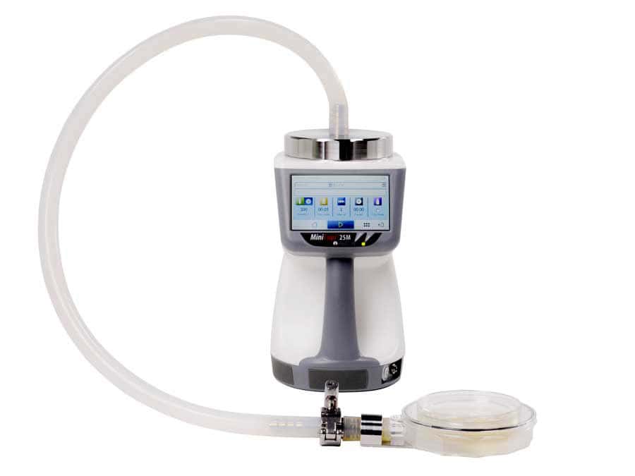MiniCapt Mobile kết hợp BioCapt Single-Use cho lấy mẫu vi sinh chủ động