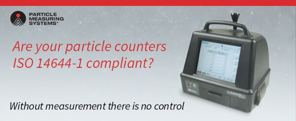 Are your particle counters ISO 14644-1 compliant?