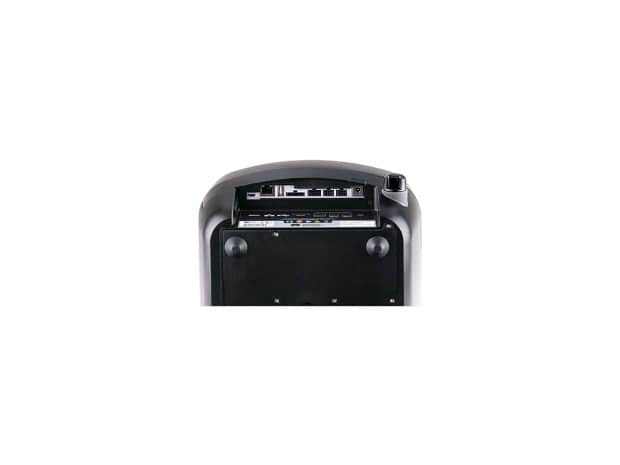 Portable particle counter bottom panel